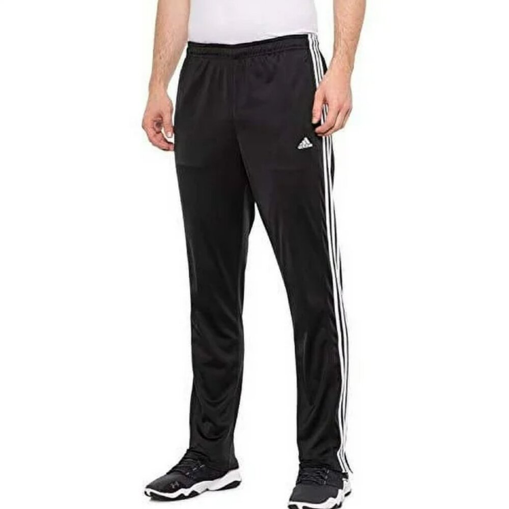 NWT Small adidas Tricot Zip Track Pants Black White 3 Stripe CE9963